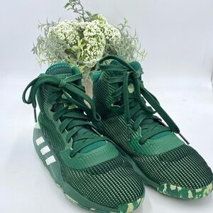 Adidas mens Green Pro Bounce 2019 Basketball sneakers  Size 7 ART G26168 wom 8.5